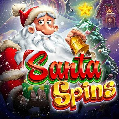 Santa Spins game title